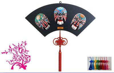 大号中国戏剧脸谱扇面挂件 传统艺术的瑰丽呈现与供应新篇章
